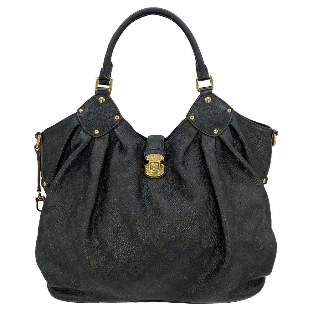 Louis Vuitton Black Mahina GM Shoulder Bag For Sale