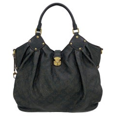 Louis Vuitton Black Mahina GM Shoulder Bag