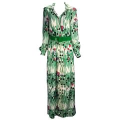1970s Estevez "Spring has Sprung" Maxi Dress 1