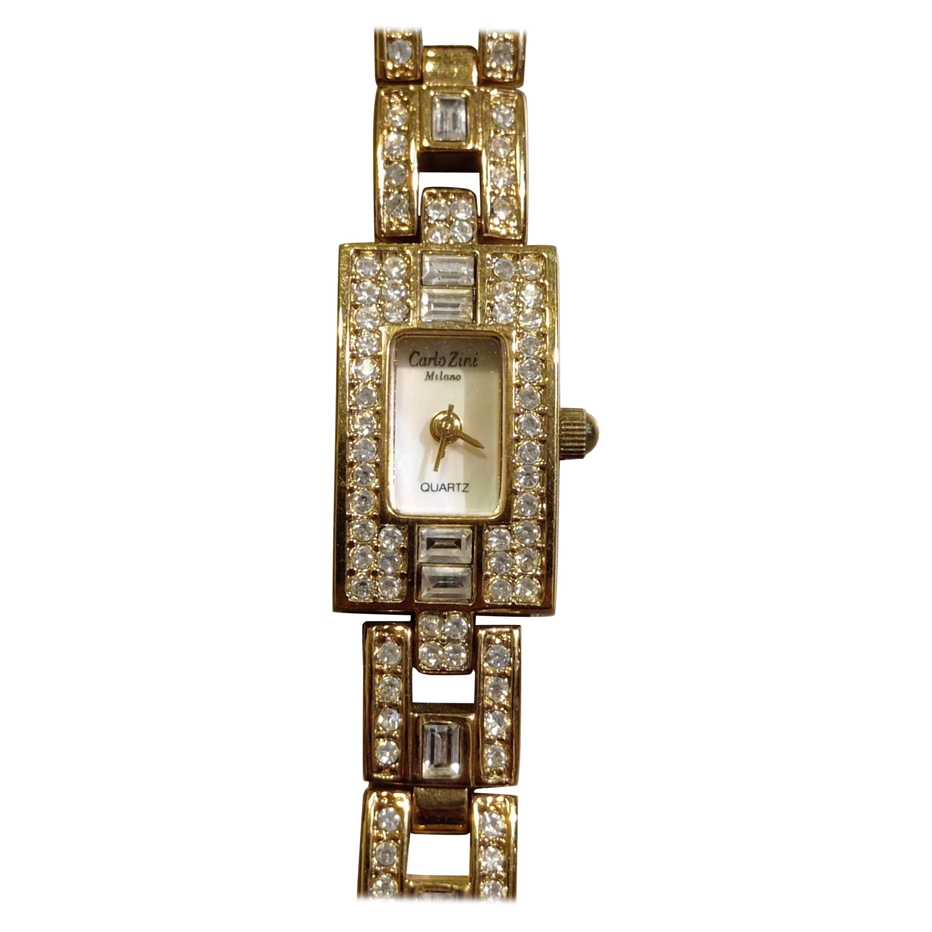 Carlo Zini Golden Jewel Watch For Sale