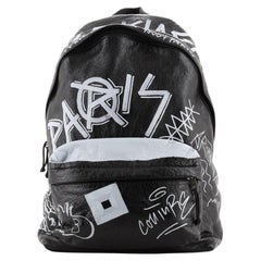 Balenciaga Explorer Graffiti Backpack Leather Large