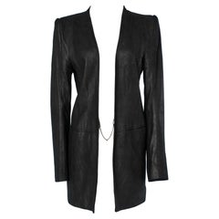 Ann Demeulemeester - Veste en daim noir 