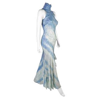Rare Roberto Cavalli Runway Grecian Serpent Silk Dress Gown For Sale at ...