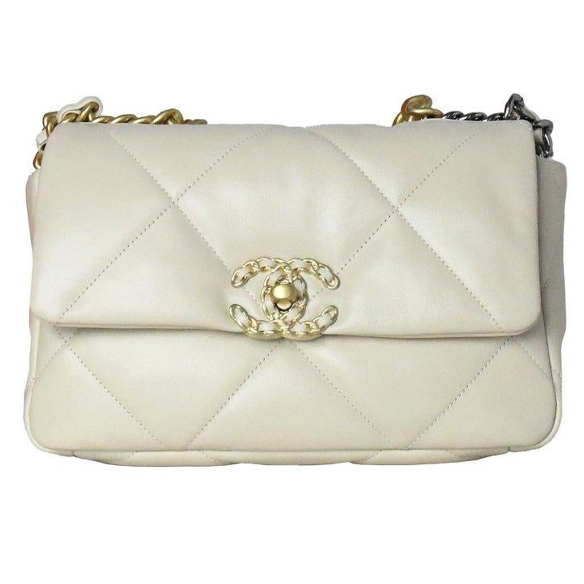 Chanel 19 Small Bag Beige For Sale