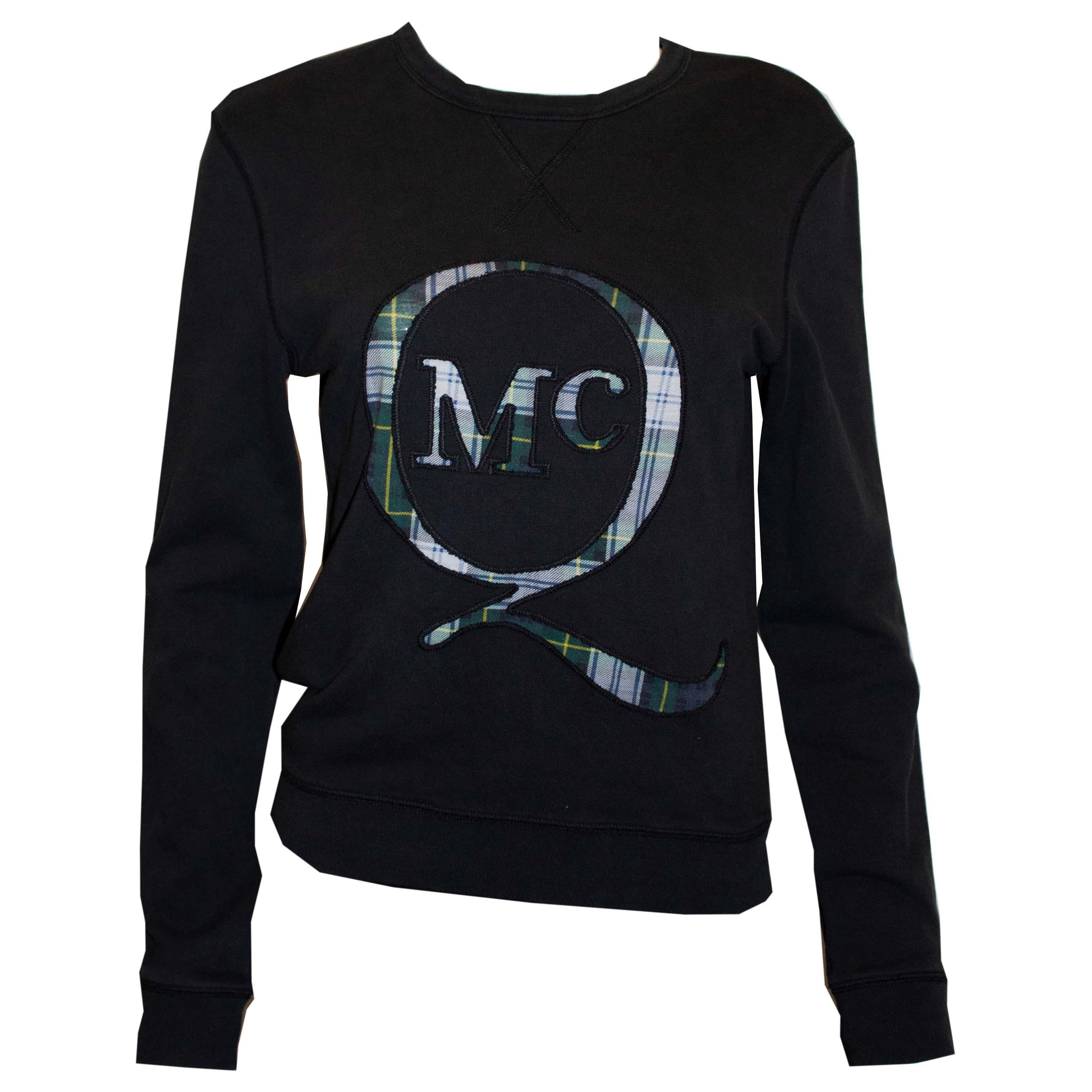 McQueen Sweatshirt with Tartan detail For Sale