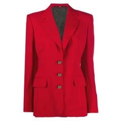 90s Gianfranco Ferré red wool jacket