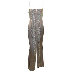 F/W 2003 Dolce & Gabbana Corset Crystal Gown Dress Seen on Victoria Beckham 4