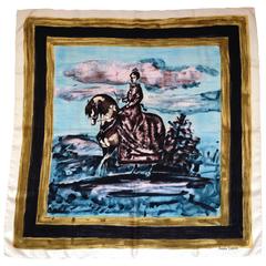 Lanvin 1950s Castillo Silk Scarf 5
