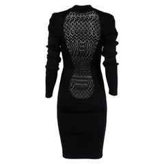 Yves Saint Laurent Bodycon Ribbed-Knit Dress