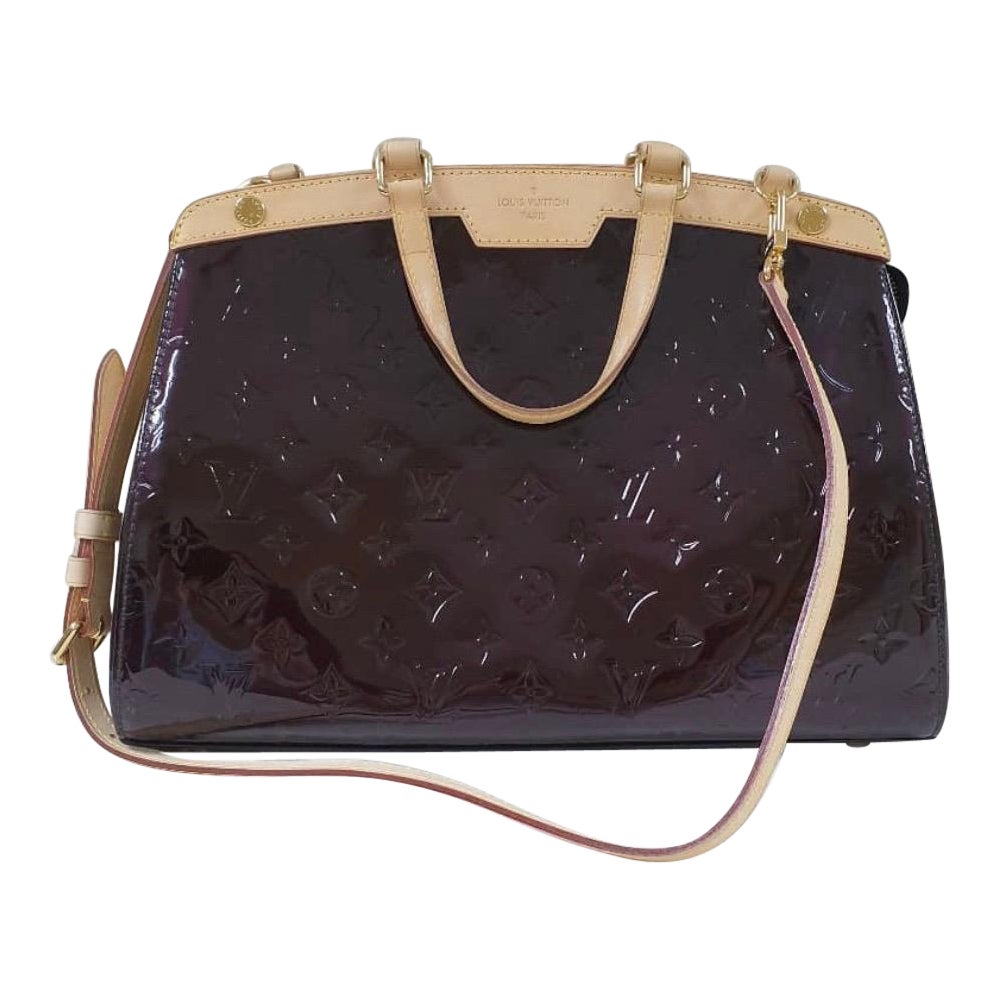 Louis Vuitton Amarante Monogram Vernis Brea MM Bag