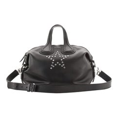 Givenchy Nightingale Satchel Studded Waxed Leather Small