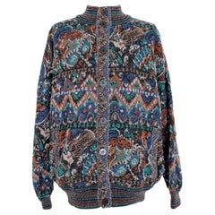 Missoni Patchwork Alpaca Double Face Down Jacket 1980s