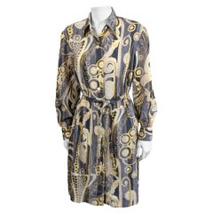 J. Tiktiner Silk Print Shirtwaist