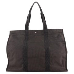 Hermes Fourre Tout Tote Canvas TGM