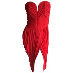 Vicky Tiel Paris Sexy Red Cocktail Dress