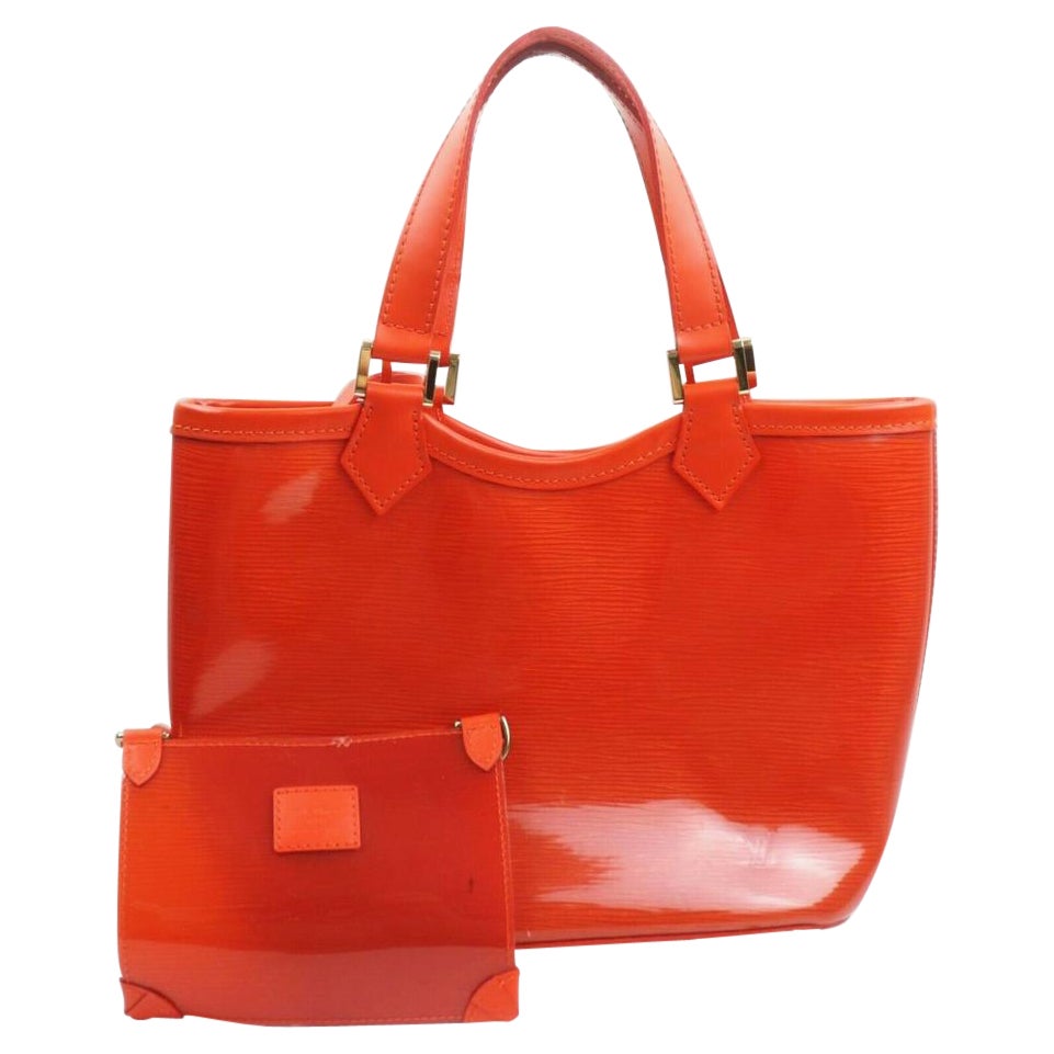 Louis Vuitton Red Empreinte Citadine PM Tote Bag w/ Attached Pochette ...