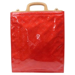 Louis Vuitton Red Monogram Vernis Stanton Tote Bag 858553