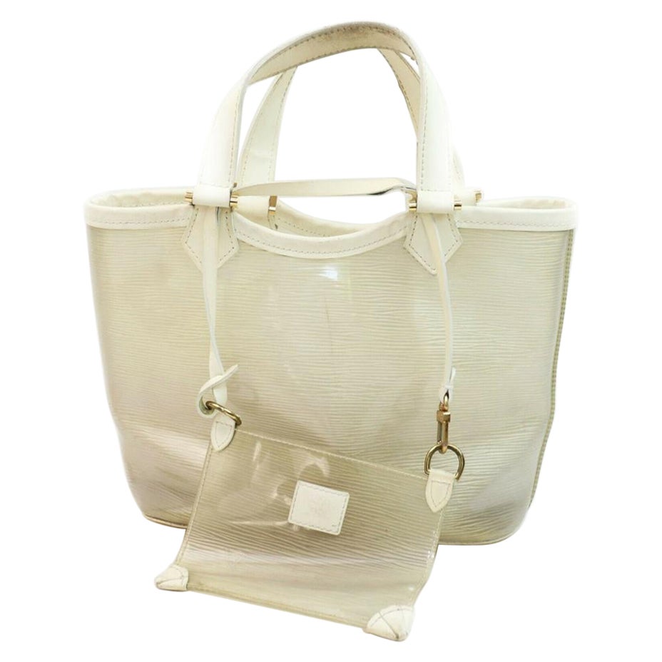 Louis Vuitton Clear Translucent Epi Plage Mini Lagoon Bay with Pouch861490
