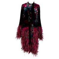 Dries Van Noten AW 20 Feathers dress