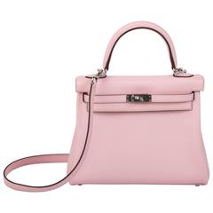 Kelly Rose Sakura 25 cm in Swift Leather with Silver HDW 