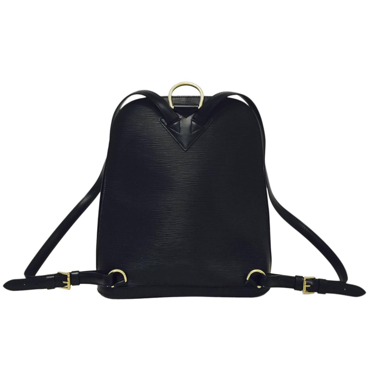 hermes black fur backpack herbag  