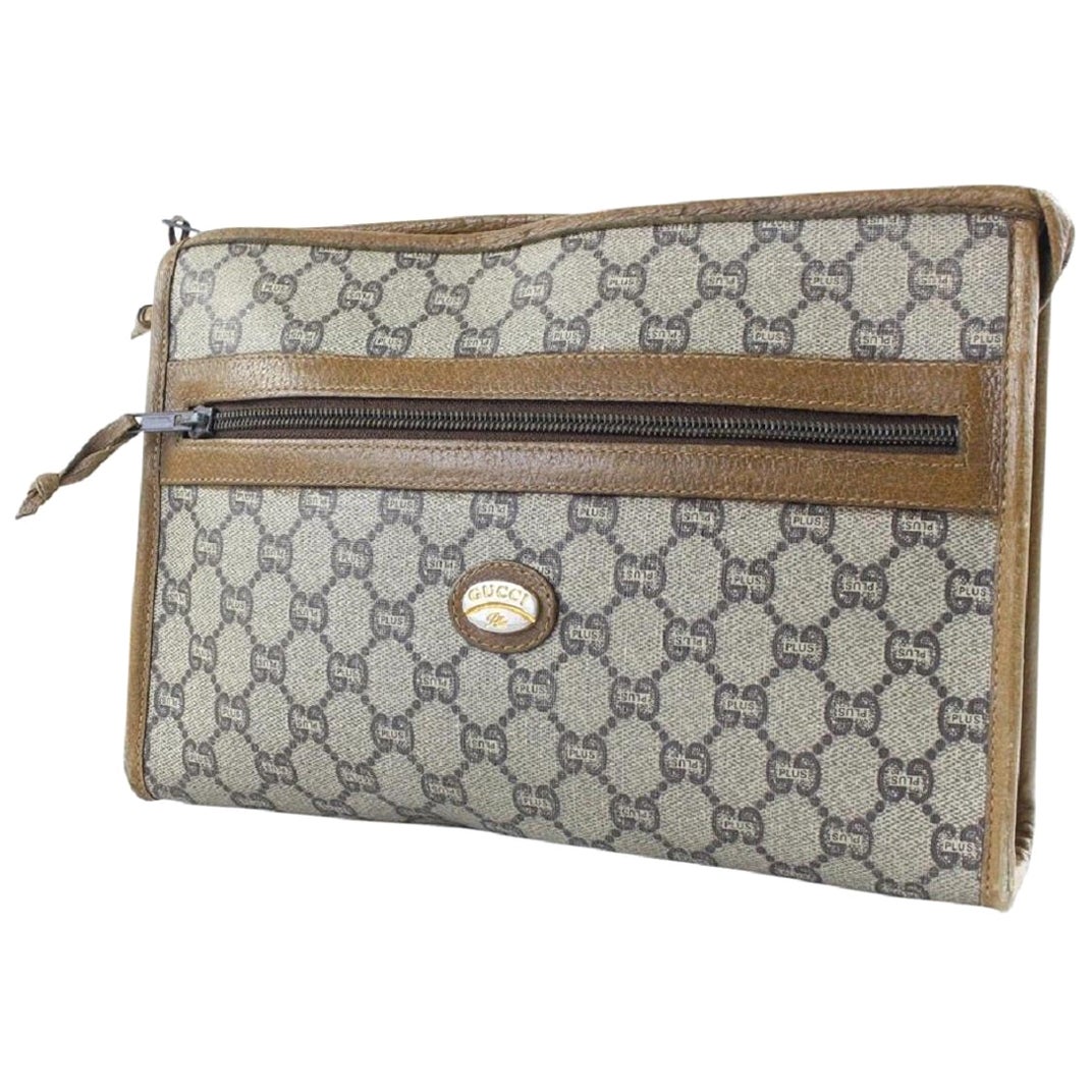 Gucci Vintage GG Plus Web Shoulder Bag (SHF-PvNydn) – LuxeDH