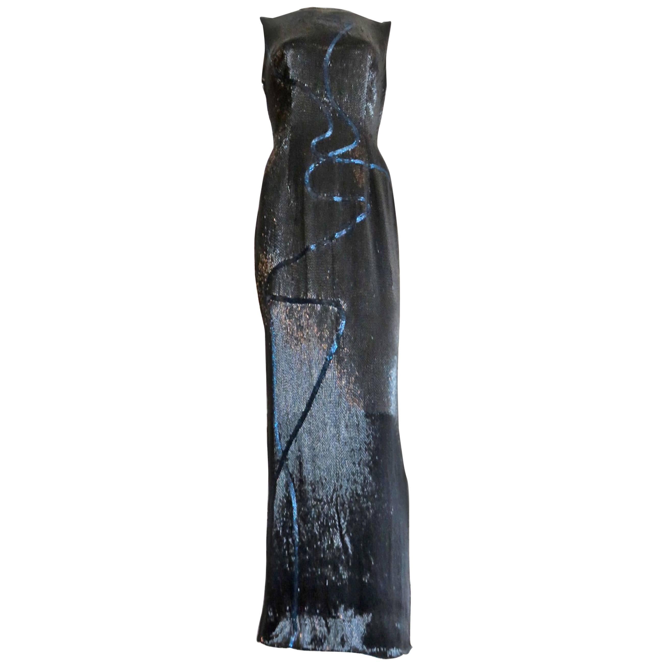 1998 ALEXANDER MCQUEEN for GIVENCHY COUTURE 'Blade Runner' Evening Gown For Sale