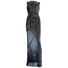 Retro 1998 ALEXANDER MCQUEEN for GIVENCHY COUTURE 'Blade Runner' Evening Gown