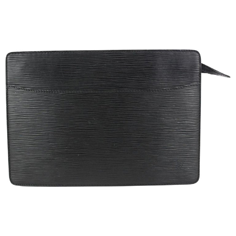 Louis Vuitton Black Epi Leather Noir Pochette Homme Clutch Bag 49lvs723 For  Sale at 1stDibs