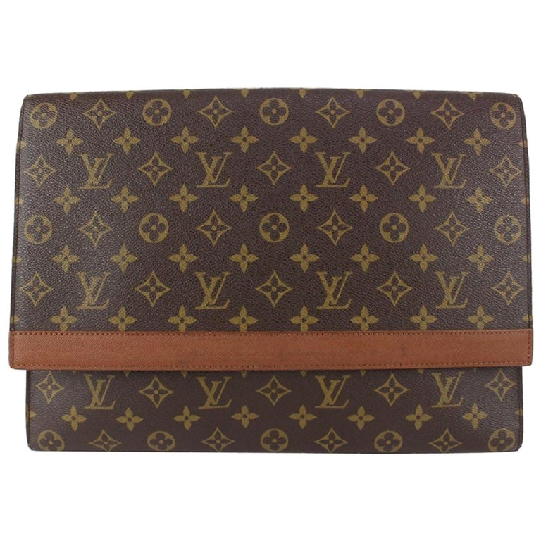 Louis Vuitton Name Tag XL Clutch, Beige, One Size