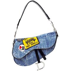 Limited Edition Miss Diorella Denim Saddle Bag 