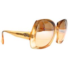 1970s Oscar de la Renta Mirrored Sunglasses