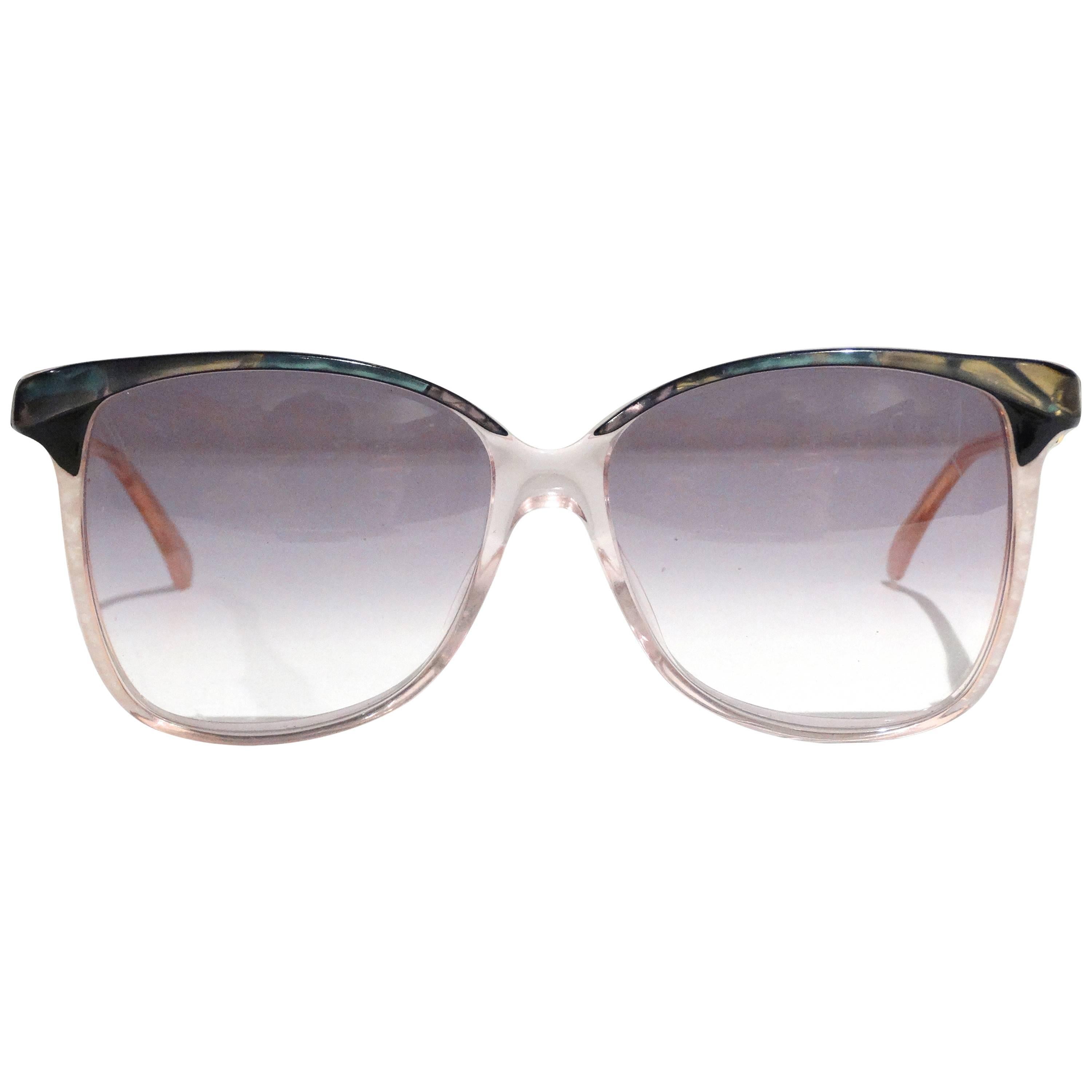 Rare 1970s Mother of Pearl Gucci Sunglasses 