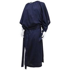 COMME des GARCONS oversized asymmetric linen dress, c. 1984 12