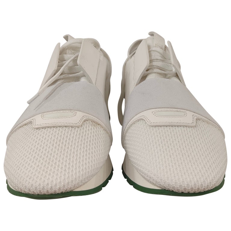 Balenciaga white green men's sneakers NWOT For Sale at 1stDibs | tiffany  blue nike shoes, green and white balenciaga shoes, tiffany blue nike shoes  with swarovski crystals