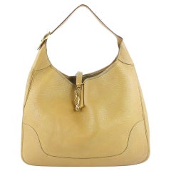 Hermès Trim Hobo Large Mustard Beige Fjord 38 4hz0921 Yellow Leather Shoulder