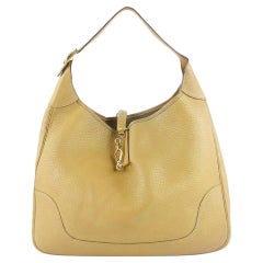 Hermès Trim Hobo Große Senf Beige Fjord 38 4hz0921 Gelbe Leder Schultertasche 