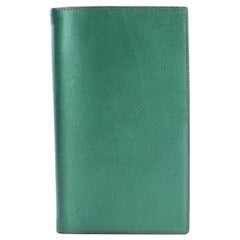 Hermès Bicolor Passport Or Agenda Cover 26hr0501 Green X Red Leather Clutch