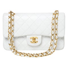 Chanel Classic Flap Small White Lambskin