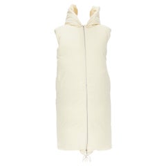 new OLD CELINE Phoebe Philo 2018 down filled hooded puffer coat vest FR34 XS