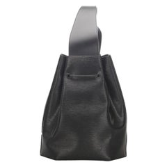 Vintage Louis Vuitton Backpack Dos Sling 6lva623 Black Epi Leather Hobo Bag