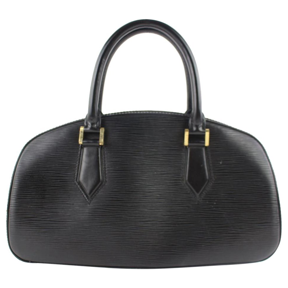 Louis Vuitton Jasmin Bowler 8lz0918 Black Leather Satchel For Sale