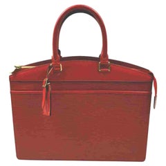 Vintage Louis Vuitton Riviera Vanity Tote 860109 Red Epi Leather Satchel