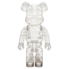 BEARBRICK 100% MAISON MARGIELA MM6 Maison Margiela 2020 klar silber glitter figurine