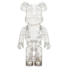 BEARBRICK 100% MAISON MARGIELA MM6 Macau 2020 clear silver glitter figurine