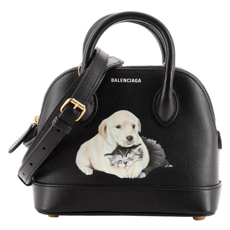 Balenciaga Puppy and Kitten Ville Bag Leather XXS