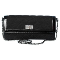 "East West" in jersey nero e vernice nera Chanel ( numerata)