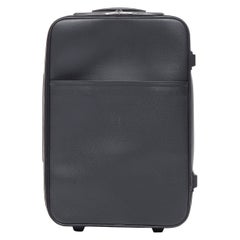 LOUIS VUITTON Taiga Pegase 60 Business black rolling suitcase luggage