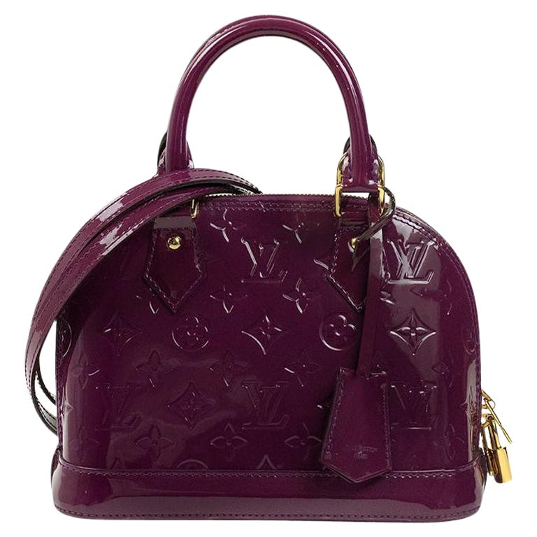 LOUIS VUITTON, Alma BB in purple patent leather For Sale at 1stDibs