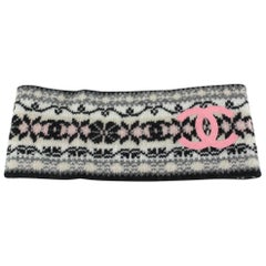 Chanel 21B Black x Pink Soft Headband Snow Ski Winter 210ca84